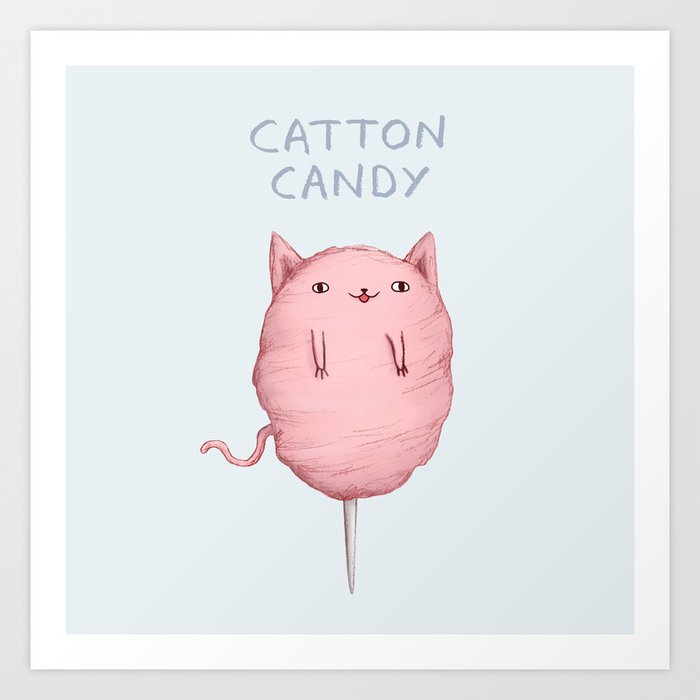 Catton Candy Art Print