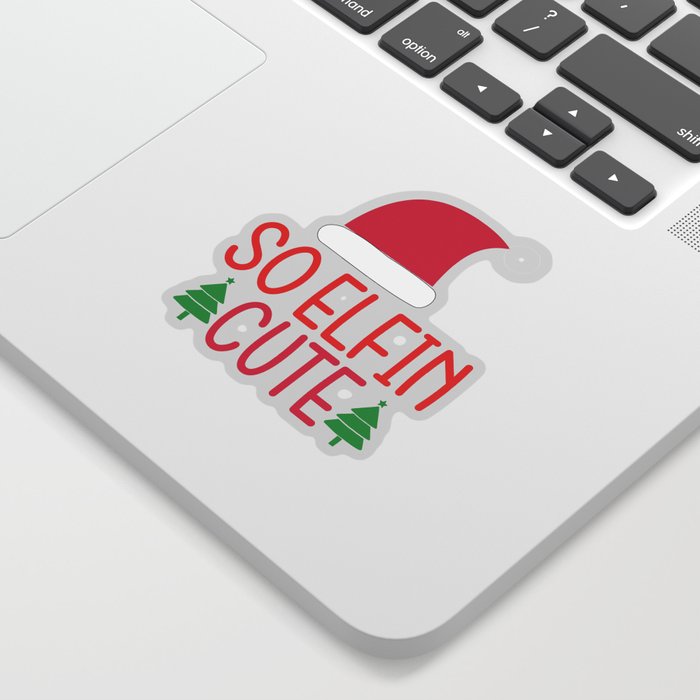 Christmas - So Elfin Cute Sticker