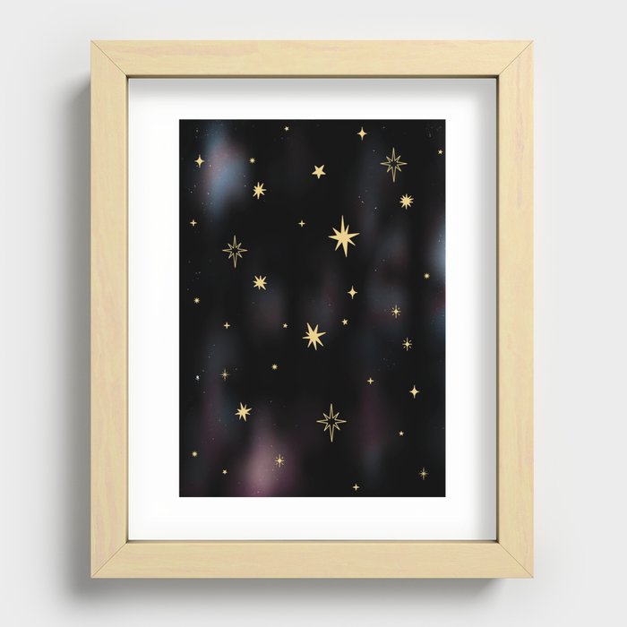 Doodle Stars Recessed Framed Print