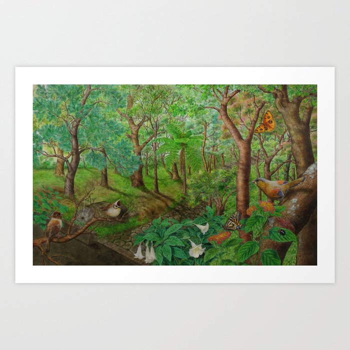 Beautiful forest Art Print