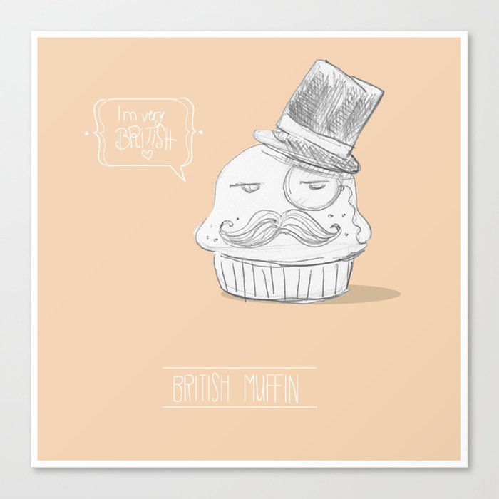 british muffin Canvas Print