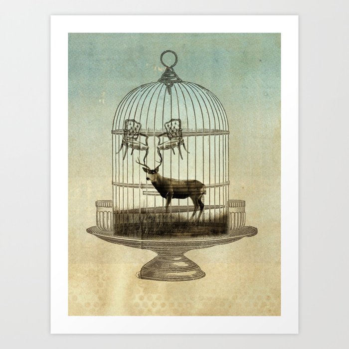 stag chairs Art Print