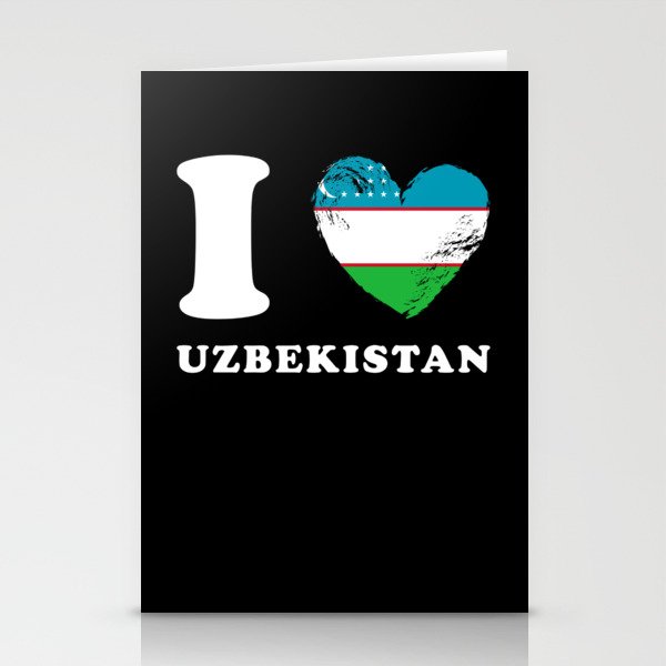 Uzbekistan I Love Uzbekistan Stationery Cards