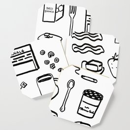 Italian breakfast Abstract Coaster