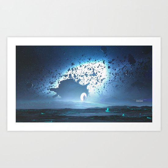 The Asteroid Man Art Print
