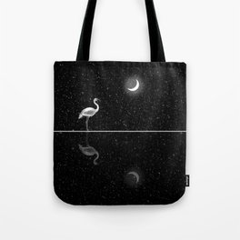 Flamingo Night Tote Bag