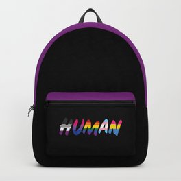 HUMAN Backpack | Pride, Rights, Lgbt, Transgender, Queer, Transexual, Humanrights, Tobefonseca, Lgbtq, Homosexual 