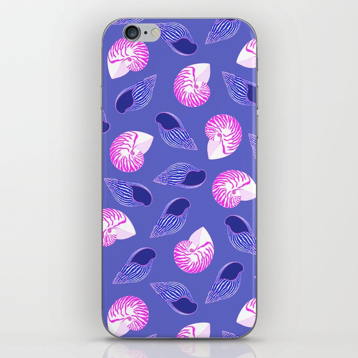 Two purple and pink shell pattern iPhone Skin
