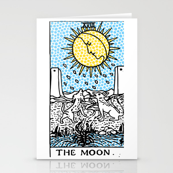 Modern Tarot 18 - The Moon Stationery Cards