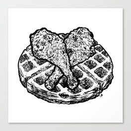 Chicken and Waffles Canvas Print