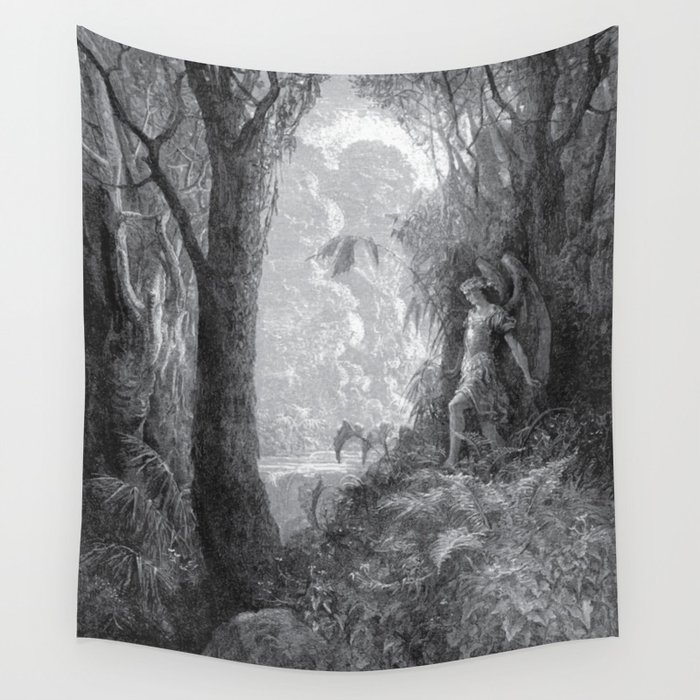 Gustave Dore: Paradise Lost XV Wall Tapestry