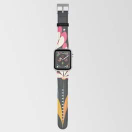 Mid-Century Abstract Flowers 06 Apple Watch Band