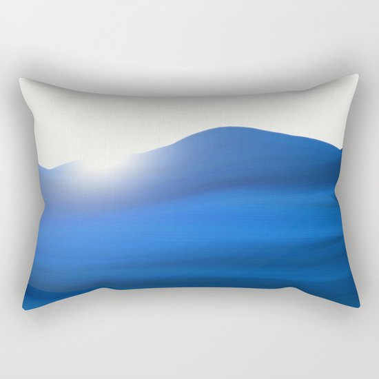 blue Rectangular Pillow