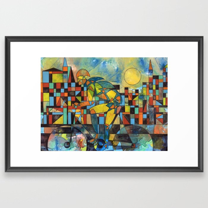 Paul Klee's Bicycle Framed Art Print