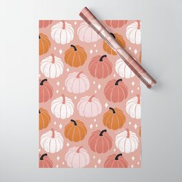Peachy Pumpkin Wrapping Paper