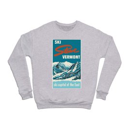 Stowe, Vermont Vintage Ski Poster Crewneck Sweatshirt