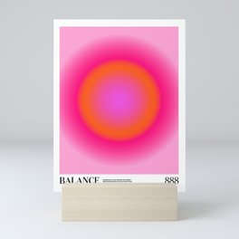 Gradient Angel Numbers: Balance Mini Art Print