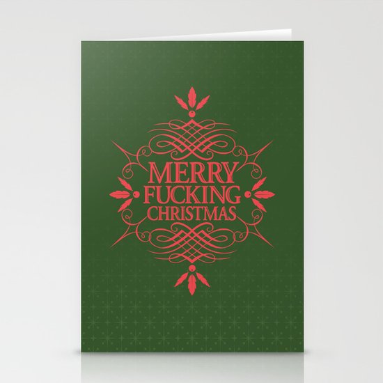 Merry Effin Christmas Stationery Cards