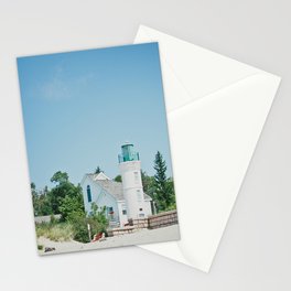White Lighthouse  Stationery Cards