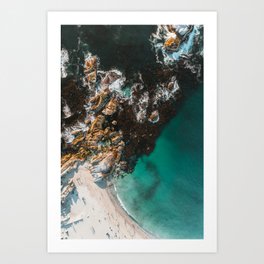 Aerial Cape Town | Camps Bay Beach South Africa | Drone Photography Art Print