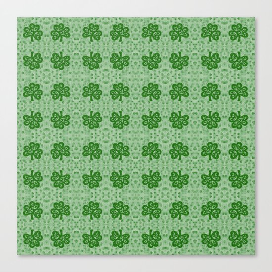 Irish Clover Canvas Print
