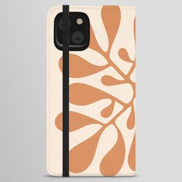 Matisse Inspired Abstract Cut Out orange iPhone Wallet Case