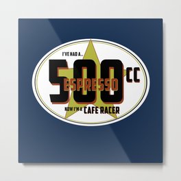SRC Preparations: Cafe Racer Metal Print