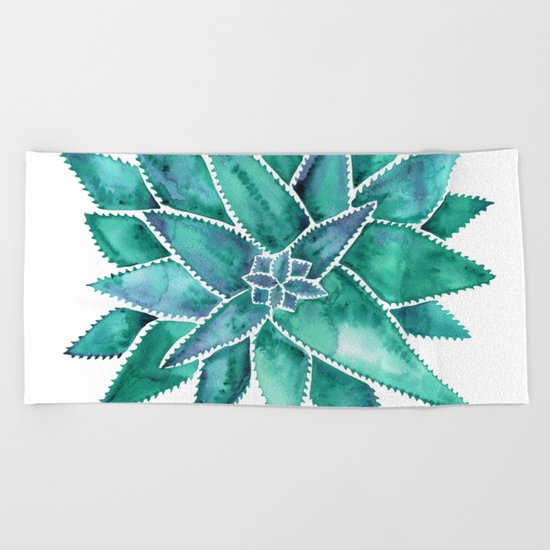 Aloe Vera – Turquoise Palette Beach Towel