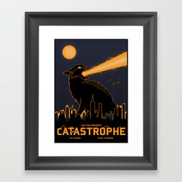 Cat-astrophe Framed Art Print