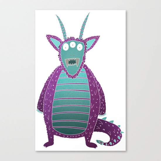 Purple Monster Canvas Print