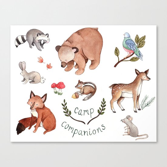 Camp Companions Canvas Print