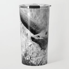 Ostrich - Black and White Photo Travel Mug