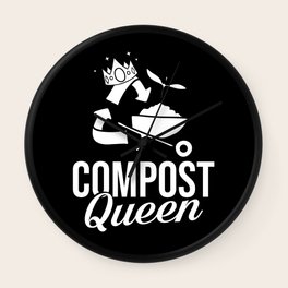 Compost Bin Worm Composting Vermicomposting Wall Clock