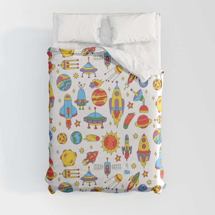 Outer space cosmos pattern Duvet Cover