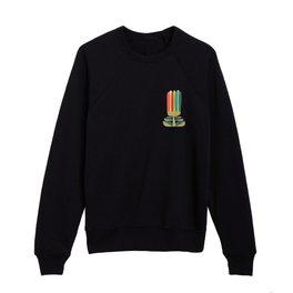 Little rainbow flower Kids Crewneck