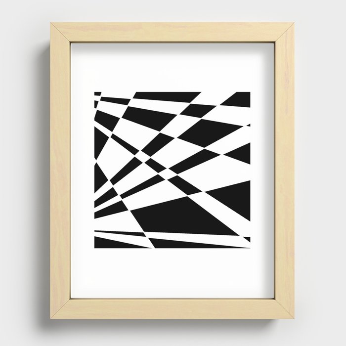 New Optical Pattern 107 Recessed Framed Print