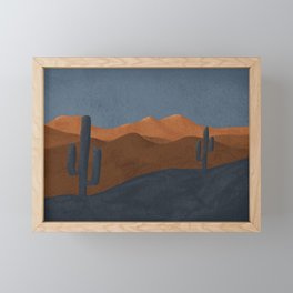 Evening Desert Framed Mini Art Print