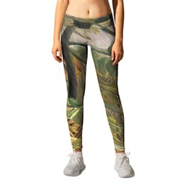 Tiger in a Tropical Storm Leggings