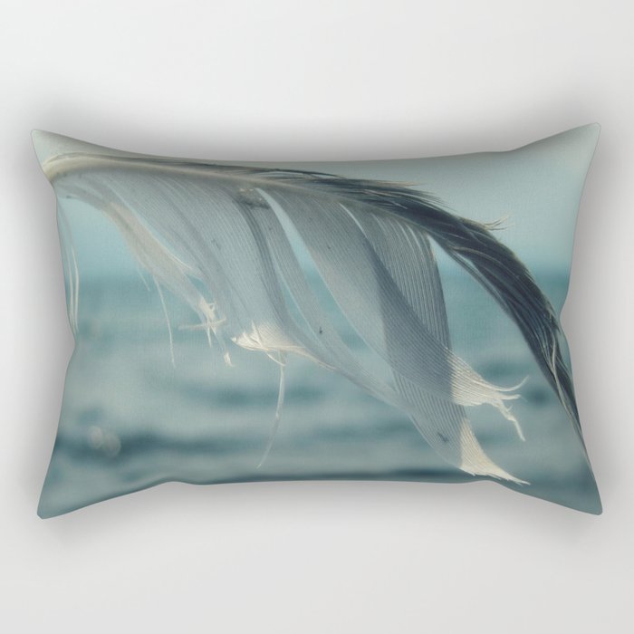Ocean Feather Rectangular Pillow