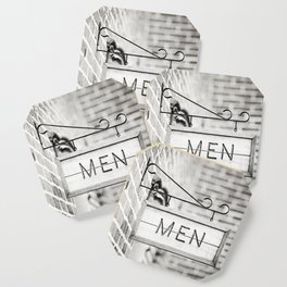 Men Bathroom Sign, Men's Restroom Coaster