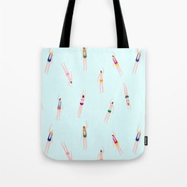 Swimmers in the pool Tote Bag