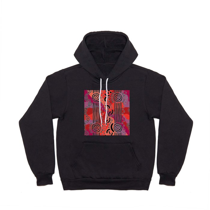 Authentic Aboriginal Art - The Search for Bush Tucker Hoody
