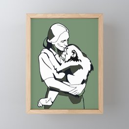 Jane Goodall Framed Mini Art Print