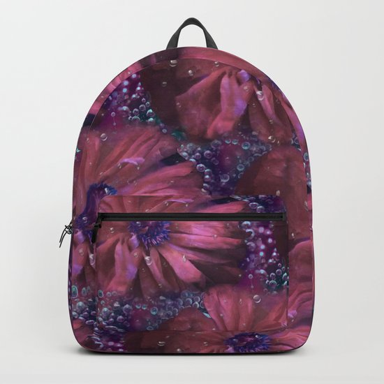 Smoky pink poppy in the dew Backpack