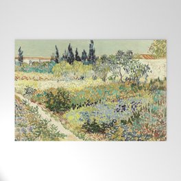 Vincent Van Gogh : Garden at Arles Welcome Mat