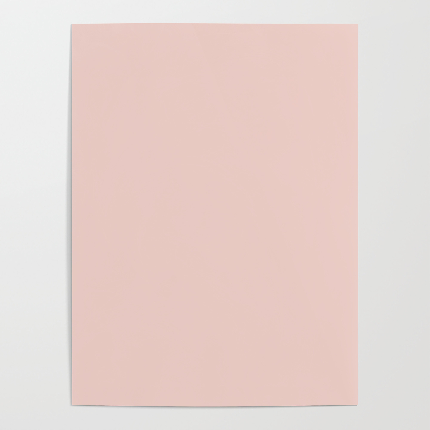 Plain Pastel Pink Color Background Poster By Tafida Society6