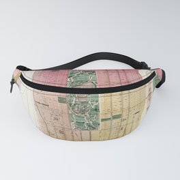 New York Vintage Maps And Drawings Fanny Pack