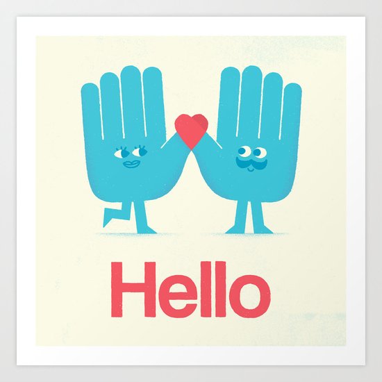 Hello Art Print