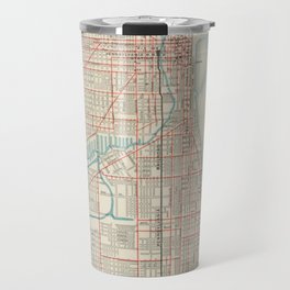 Vintage Chicago Railroad Map (1893) Travel Mug