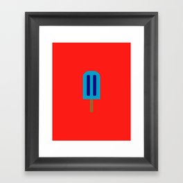 Blueberry Popsicle  Framed Art Print